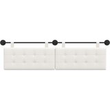  Držeće uzglavlje Zidne Lažna koža - Bijeli 160 cm bez LED | shoptok.hr