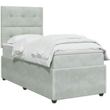  Boxspring krevet s madracem Svjetlosiva Jjedan Baršun | shoptok.hr