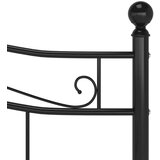  Za krevet crni metalni 140 x 200 cm | shoptok.hr