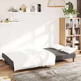 vidaXL Kavč dvosed z ležiščem temno siv žamet | Shoptok.si