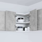 vidaXL viseći ormarić zidne riga beton siva i bijela 57 x 57 x 40 cm | shoptok.hr