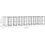  kavez za pse s krovom čelični 19,36 m² | Eponuda.ba