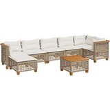 vidaXL 8-dijelni set vrtnih sofa od poliratana s jastucima bež | shoptok.hr