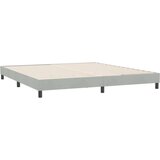 vidaXL posteljni okvir brez vzmetnice svetlo siva 180x220 cm žamet | Shoptok.si
