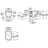 Roca A346688000 ona viseča brezrobna wc školjka | Shoptok.si