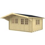 Male kuće Drvena kuća OSLO 470 × 380 cm sa šindrom | shoptok.hr