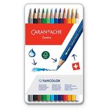 CARAN D'ACHE Set drvenih bojica Fancolor 12 kom Cene