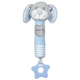 Baby Mix plišana skviki igračka - Dog Grey & Blue | shoptok.hr