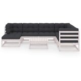  Sedežna garnitura 8-delna z blazinami trdna borovina | Shoptok.si