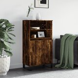 vidaXL Visoka komoda dimljenog hrasta 60x36x110 cm konstruiranog drva Cijene
