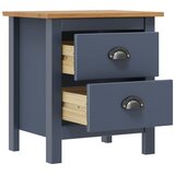  Noćni ormarići Hill 2 kom sivi 46x35x49,5 cm masivna borovina | Eponuda.com