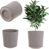 KADAX Cvetlični lonec Okrogel cvetlični lonec z vzorcem taupe iz blaga 30 cm, (5000353477) | Shoptok.si