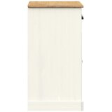  Komoda s ladicama VIGO 78x40x75 cm bijela od masivne borovine | Eponuda.com
