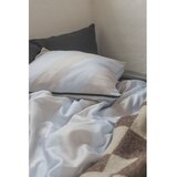 Mette Ditmer Denmark Svijetlo siva/bež posteljina za bračni krevet/za produženi krevet od pamučnog satena 200x220 cm Diagonal – | shoptok.hr