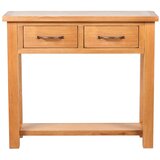  Konzolni stol s 2 ladice 83 x 30 x 73 cm masivna hrastovina | Eponuda.com