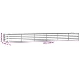  Povišena vrtna gredica boja hrđe 480 x 80 x 45 cm čelik COR-TEN | shoptok.hr