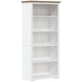 Maison Chic Knjižna omara - Knjižni regal BODO rjava 82x40x173 cm trdna borovina 5 polic, (21725044) | Shoptok.si