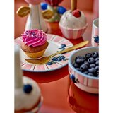 Bloomingville Rožnati/kremno beli desertni krožniki v kompletu 4 ks iz kamenine ø 20,5 cm Carry – | Shoptok.si