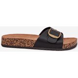 Boto Women's sandals on cork platform with buckle black Vianara | Shoptok.si