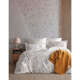 AQUA set posteljine od ranforce pamuka u narandžastoj i beloj boji | ePonuda.com