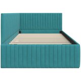  Kutni okvir kreveta Tirkizna 100 x 200 cm Baršun | shoptok.hr