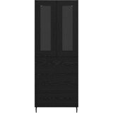  Kuhinjski ormarić Zidne Crni hrast 69 5 x 34 x 180 cm Konstruirano drvo | shoptok.hr