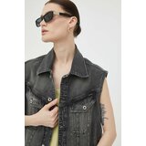 G-star Raw Jeans brezrokavnik ženski, siva barva | Shoptok.si