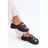Boto Foam Women's Slippers With Golden Accessories Black Hortiana | shoptok.hr