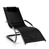 Blumfeldt Sunwave crna vrtna ležaljka, Crna | shoptok.hr