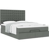 vidaXL otomanski okvir kreveta s madraca tamnosivi 140x200cm tkanine | shoptok.hr
