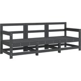 Maison Chic Seti vrtnega pohištva - Vrtna garnitura - Vrtni pohištvo set 3-delna siva trdna borovina, (21809665) | Shoptok.si