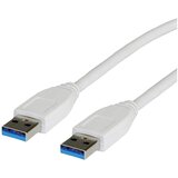 Value USB kabel USB 3.2 gen. 1 (USB 3.0) USB-A vtič 1.80 m bela zaščiten 11.99.8975, (20417202) | Shoptok.si
