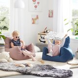 Mömax Otroški Stol Kids, Roza, Velur | Shoptok.si