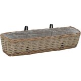  Balkonske sadilice 2 kom od pruća s PE oblogom 80 cm | shoptok.hr