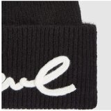 Karl Lagerfeld K SIGNATURE CROCHET BEANIE Crna | shoptok.hr