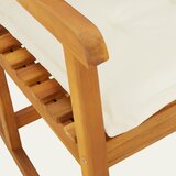  Stolica za ljuljanje od masivnog bagremovog drva s jastucima | shoptok.hr