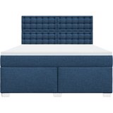  Krevet s oprugama i madracem plavi 180x200 cm od tkanine | shoptok.hr