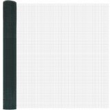 vidaXL Zavarena žičana ograda s 13 flanged postovima Zelena 1,2x50 m Čelik | shoptok.hr