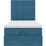 vidaXL Okvir kreveta s madracima tamnoplavi 80x200cm baršunasti | shoptok.hr