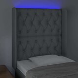  Uzglavlje svjetlosivo 83 x 16 x 118/128 cm od tkanine | shoptok.hr