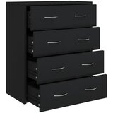 Maison Chic Komoda - Predalnik s 4 predali 60x30,5x71 cm črn, (21718019) Cene