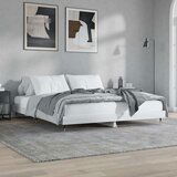 vidaXL Okvir za krevet visoki sjaj bijeli 160x200 cm konstruirano drvo | shoptok.hr