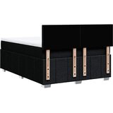  Krevet s oprugama i madracem crni 140x200 cm od tkanine | shoptok.hr