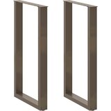  Noge za barski stol U-oblik 2 kom Prirodni čelik 60 x (100-101) cm Čelik | shoptok.hr