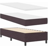  LED Box Spring Krevet Tamno smeđa 90 x 190 cm tkanina | shoptok.hr