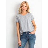 BASIC Feel Good T-shirt-RV-TS-4838.42P-grey Cene