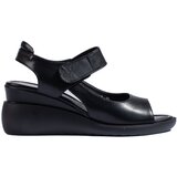 Sergio Leone Comfortable black wedge sandals by | Shoptok.si