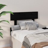  Uzglavlje za krevet crno 93,5 x 3 x 81 cm od masivne borovine | shoptok.hr