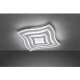Fischer & Honsel Bijela metalna LED stropna svjetiljka s daljinskim upravljačem/s mogućnosti zatamnjivanja 43x43 cm Gorden – | shoptok.hr