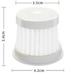 INORCO 8pcs Hepa Filter za Zc401f Pršice Odstranjevanje Instrument Sesalnik Deli Dodatki, (21840701) | Shoptok.si